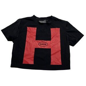 HAUS of Paris Baby Tee in Black + Cherry